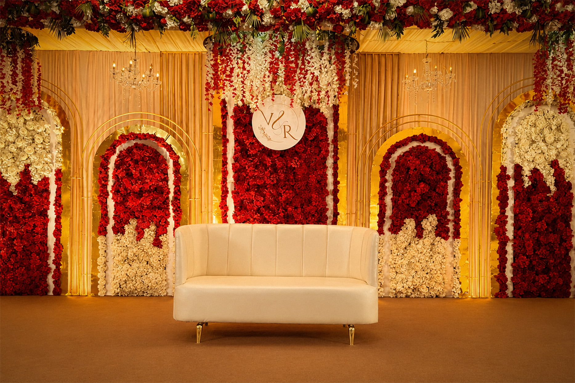Red Rose Monogram Stage