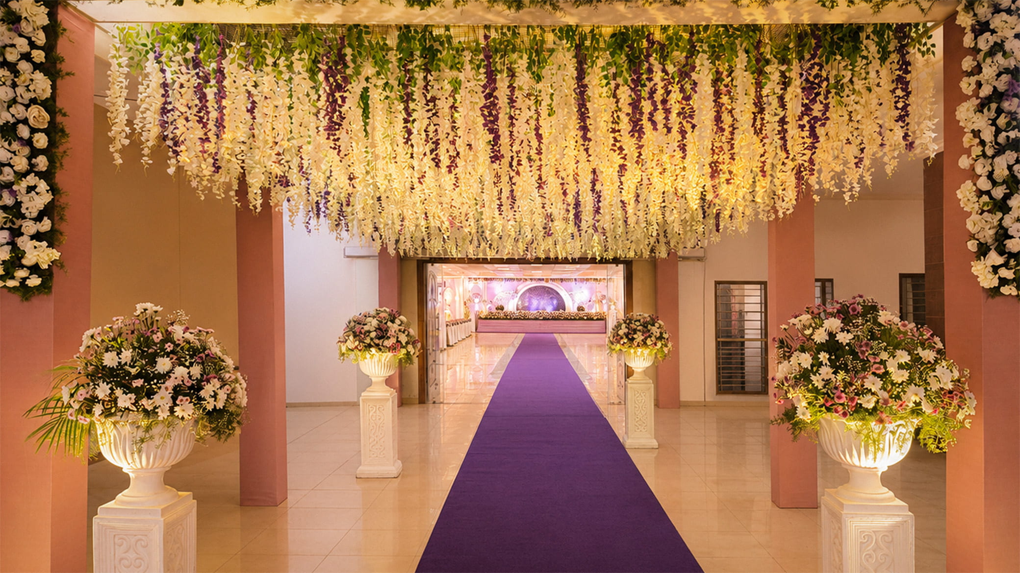 Floral Entrance Walkway
